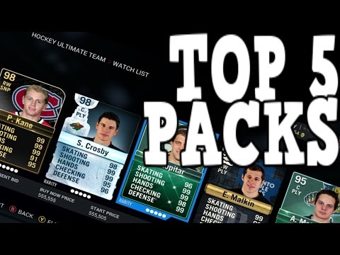 TOP 5 PACKS IN NHL 16!!! (BEST NHL PACK EVER)