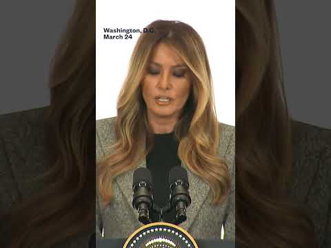 Melania Trump speaks at global summit for child education