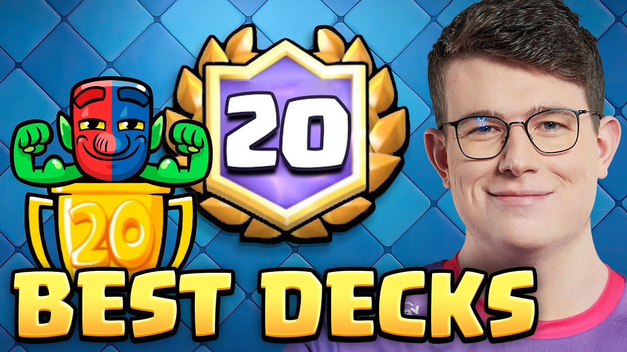 TOP 5 BEST DECKS FOR THE 20 WIN CHALLENGE IN CLASH ROYALE! 🏆