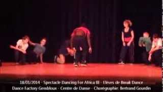 preview picture of video 'Dance Factory Gembloux - 18/01/2014 - Dancing For Africa - Break dance enfants'