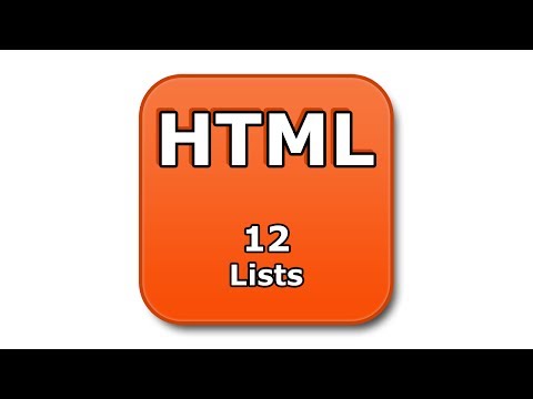 HTML教程 - 12 - 列表 (HTML Tutorial - 12 - Lists)