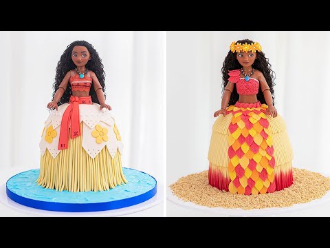 DISNEY PRINCESS - MOANA Doll Cake Tutorial - Tan Dulce