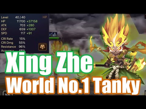 【Summoners War | Curry's RTA】The Power Xing Zhe, he is world No.1 tanky and anyone can't beat him!!