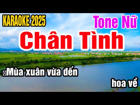 Karaoke Chân Tình Tone Nữ Nhạc Sống gia huy karaoke