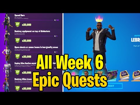 All Week 6 Epic Quest Challenges Guide Fortnite Season 7!