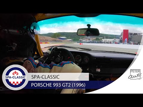 Porsche 993 spinning at La Source hairpin (Spa-Classic 2022)