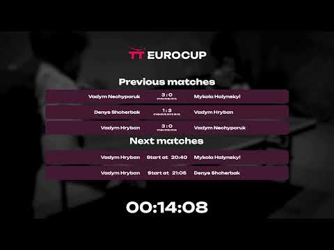 18:50 Vadym Hryban - Vadym Nechyporuk 27.08.2023 TT Euro.Cup Ukraine Star. TABLE 3