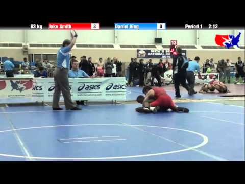 Jake Smith vs. Daniel King at 2013 ASICS University Nationals - FS