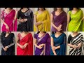 Simple Office Wear Saree Designs Office Wear Light Weight Cotton Sarees With Blouse Designs ️