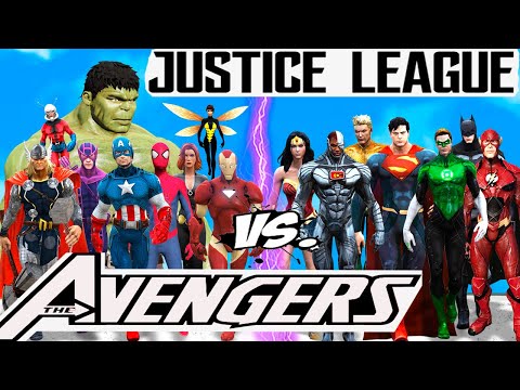 Justice League DC Comics VS The Avengers Marvel Comics - Epic Superheroes Cinematic Battle