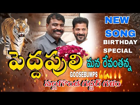 పెద్దపులి మన రేవంతన్న BIRTHDAY SPECIAL SONG || NALGONDA GADDAR | LAXMAN | RAVI KALYAN