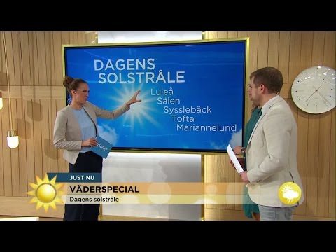 Väderspecial: "En del solchanser i helgen" - Nyhetsmorgon (TV4)