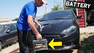 DODGE DART BATTERY REPLACEMENT REMOVAL 2013 2014 2015 2016