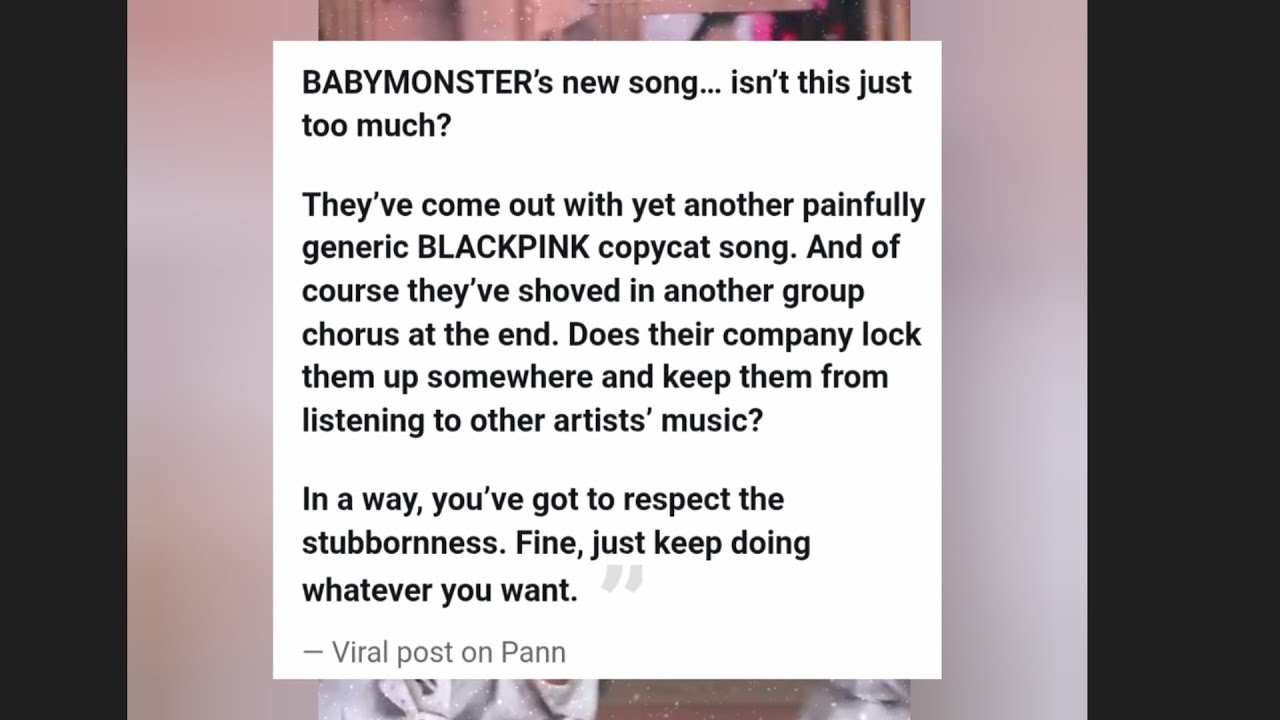 BABYMONSTER Disappoints With Choom + Sparks Accusations That YG Struggles Without Teddy #Kpop