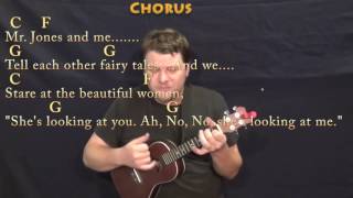 Mr. Jones (Counting Crows) Ukulele Cover Lesson in C with Chords/Lyrics
