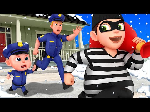 Catch the Thief! 🚓 | Police Song & Cartoon Adventure | Rosoo Nursery Rhymes & Kids Songs