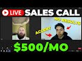 LIVE: Beginner SMMA Sales Call ($500 Close)