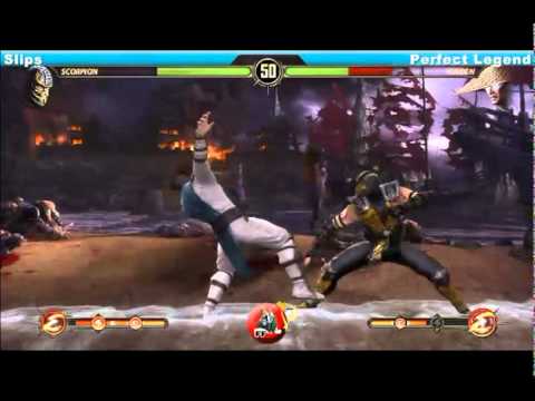 Slips (Scorpion) vs Perfect Legend (Raiden) Frosty Faustings IV 2012 Mortal Kombat 9