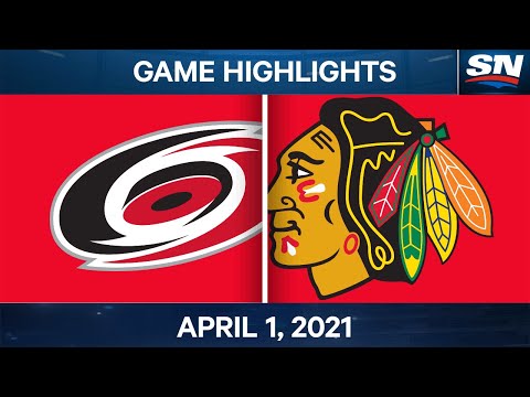NHL Game Highlights | Hurricanes vs. Blackhawks - Apr. 1, 2021