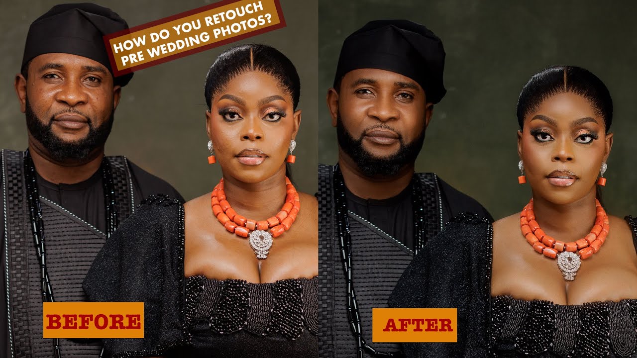 HOW TO EASILY RETOUCH PRE WEDDING PHOTOS WITH FREQUENCY SEPARATION | RETOUCHING ACADEMY