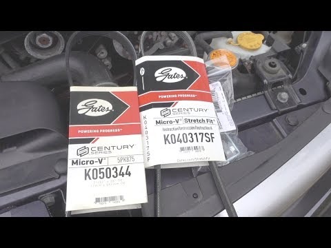 How To Replace Stretch Fit Belt and Main Belt 2010 Subaru Impresa