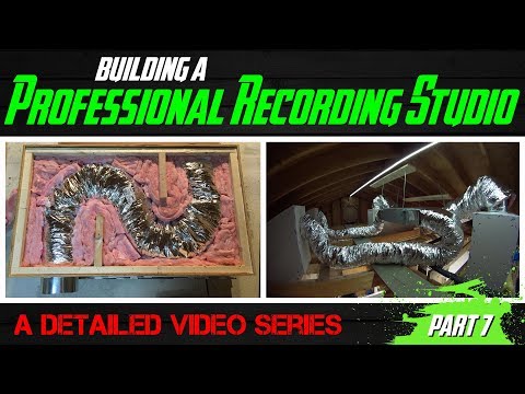 Building A Professional Recording Studio - Part 7 (HVAC baffle box build & setup)
