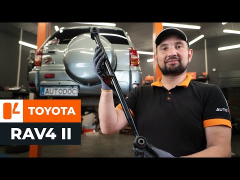 How to change rear suspension arm on TOYOTA RAV4 II [TUTORIAL AUTODOC]