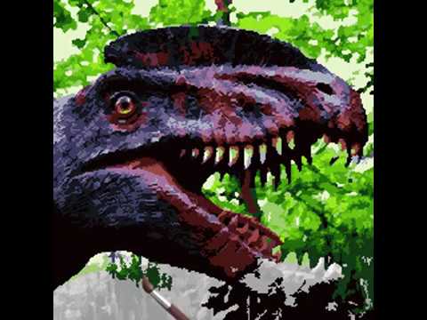 Color by Number - dinosaur