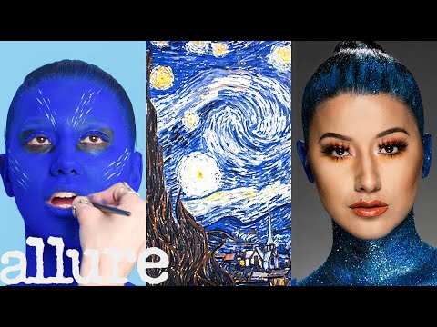 3 Makeup Artists Turn a Model into a Van Gogh Painting | Triple Take | Allure Video