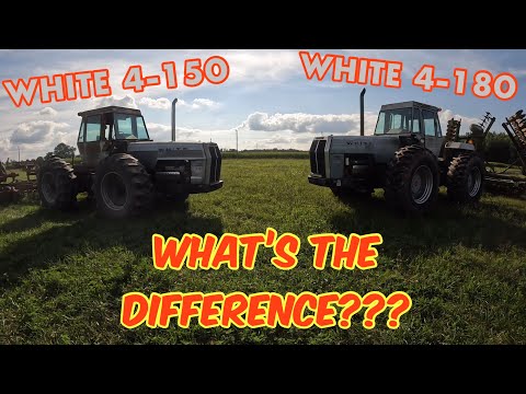 WHAT’S THE DIFFERENCE??? WHITE 4-150 vs. 4-180 BIG 70’s 4x4 Tractor Power￼!!!￼