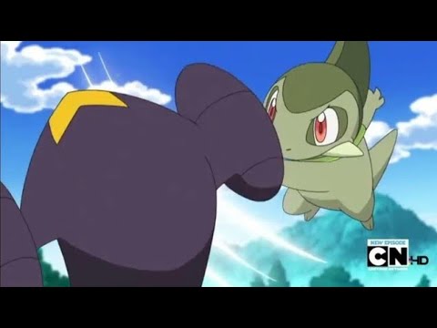 Iris Vs Cynthia | Axew Vs Garchomp | Axew learns Giga Impact | Edit