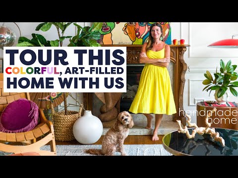 Tour This Art-Filled, Colorful Home With Us | Handmade Home