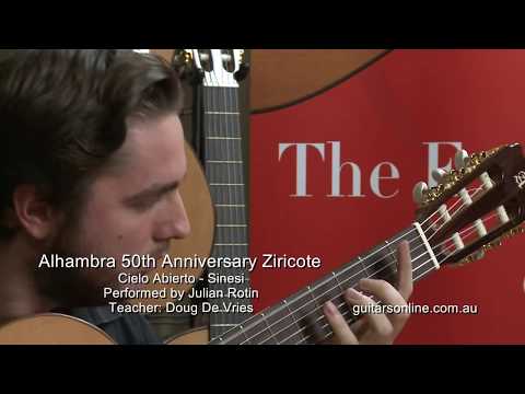 Демонстрация звучания классической гитары Alhambra Luthier Ziricote 50 Aniversario