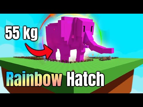 Trading for The Most Broken Pet in Gag.. The Rainbow Hatch Elephant in ROBLOX