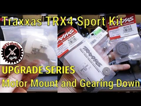 Traxxas TRX4 Sport Kit Upgrade Series - 45T Spur Gear, 12T Pinion and Aluminum Motor Mount
