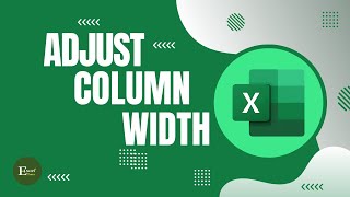 Download the video "How to Adjust Column Width  in Excel | Excel Tutorials No 36"
