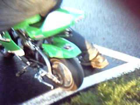 Minimoto sisäänajo suaritettu, nyt gummi palaa saatana..