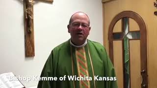 Bishop Kemme of Wichita Kansas comments on the Footprints of God Pilgrimage with Steve Ray