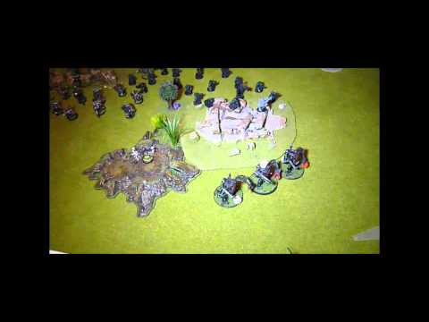 IDIC Eldar Vs Sisters, Orks and Daemons!