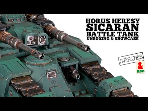Plastic Sicaran Battle Tank Unboxing - Warhammer The Horus Heresy