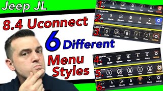 8.4 Uconnect How to Change Menu style Jeep JL Wrangler