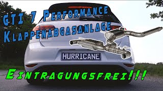 Video: Hurricane V3 Edelstahl Duplex Sportauspuff-Komplettanlage ab Kat mit Klappensteuerung Ø89mm VW Golf 7 GTI Facelift 230PS Video: Hurricane V3 Edelstahl Duplex Sportauspuff-Komplettanlage ab Kat mit Klappensteuerung Ø89mm VW Golf 7 GTI Facelift 230PS