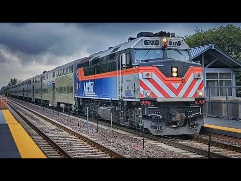 Metra F40PH-3 #177 | Outbound UP North Line Train at Ravenswood Station (Chicago to Highland Park)