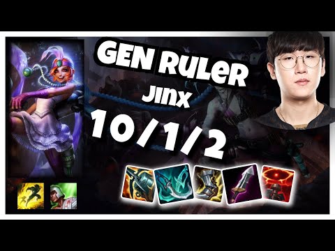 Jinx Gameplay Challenger Replay S11 - 11.5 Bot Lane (10/1/2) - KOREAN