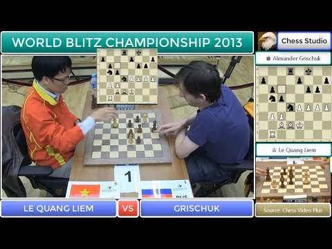 BEAUTIFUL TACTICAL!!! LE QUANG LIEM vs GRISCHUK | WORLD BLTIZ CHAMPIONSHIP 2013