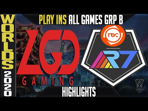 LGD vs R7 Highlights ALL GAMES | Worlds 2020 Play Ins Semifinals Group B | LGD Gaming vs Rainbow7