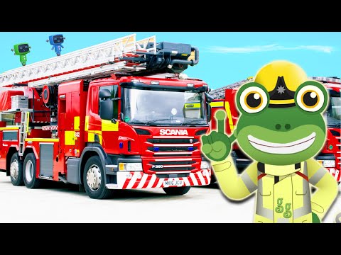 Gecko and the Fire Truck | Gecko's Real Vehicles | Trucks For Kids | Educational Videos For Toddlers