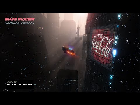 Blade Runner | Nocturnal Paradox | AMBIENT sound/visual perfect for work study & relaxation- 8 Hours
