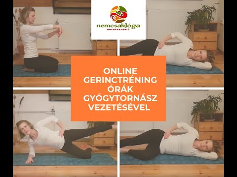 56 perces gerinctréning Andorka Eszter gyógytornász-fizioterapeuta oktatóval-fókuszban a csípőízület