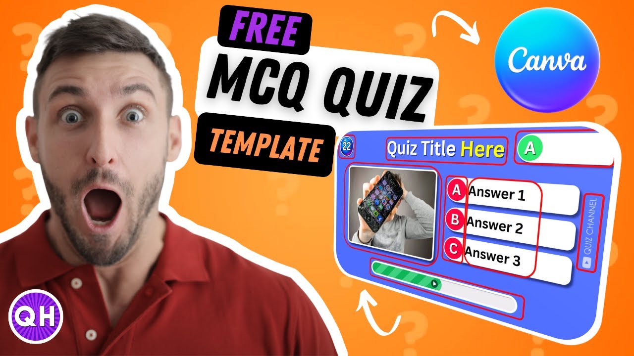 Canva Multiple Choice Question Quiz Template